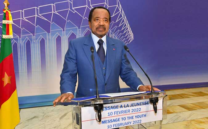 Message of 10 February 2022 by the President of the Republic of Cameroon to the Cameroonian youth